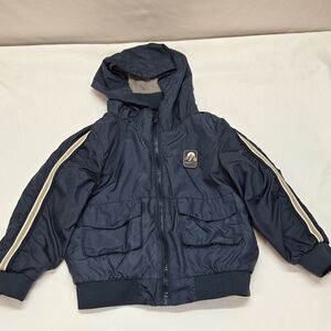 Kids Green Hooded Puffer Jacket